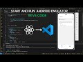 How to run Android Emulator on VS Code