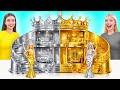 We Build Amazing Doll House Gold vs Silver Challenge | Creative Decoration Hacks by Multi DO Girls