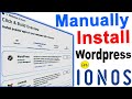 how to setup a wordpress website on ionos | ionos wordpress tutorial for Beginners