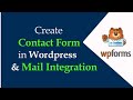 CONTACT FORM SET UP IN WORDPRESS \u0026 MAIL INTEGRATION | WP FORM PLUGIN