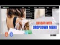 How To Make Dropdown Menu Using HTML CSS | Navbar Dropdown Menu on Hover | @webcoding25
