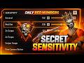 SECRET 10x HEAD LOCK 🔒 SENSITIVITY ⚙️ FOR ONETAP \u0026 DRAG HEADSHOT | BEST SENSITIVITY OB53 | FREEFIRE