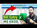 Excel Tutorial : Bill entry in Excel | Data entry in Excel | Microsoft Excel