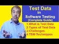 test data in software testing (test data types, challenges and TDM techniques) testingshala