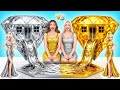 We Build Amazing Doll House Gold vs Silver Challenge | Creative Decoration Hacks by Multi DO Smile