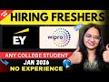 🔥HIRING ALERT! EY \u0026 Wipro Hiring Freshers | Off Campus , Any Graduate | Apply Now 2026