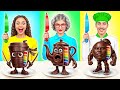 Me vs Grandma Chocolate Food Challenge | Brainrot Battle by Multi DO Challenge