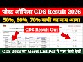 India Post GDS Result 2026 Kaise Dekhe ? How to Check GDS Result 2026 ? GDS Merit List Download Kare