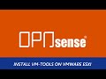 How To Install VM Tools In OPNsense On VMware ESXI