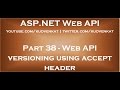 Web API versioning using accept header