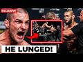 Sean Strickland LUNGES Khamzat Chimaev to START A BRAWL!