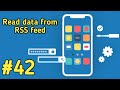 Read data from RSS feed in android studio