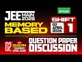 JEE MAIN 2026: MEMORY BASED QUESTION PAPER DISCUSSION | 02 APRIL 2026 SHIFT - 1 | Xylem JEEnius