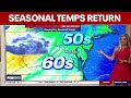 DC weather: Seasonal temps return Wednesday