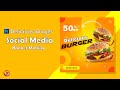 How to Design Burger Social Media Banner | Adobe Photoshop Tutorial | Rownak Technology Zone