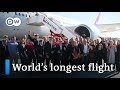 World's longest nonstop commercial flight lands in Sydney | DW News