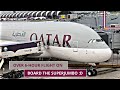 [4K] TRIP REPORT | 6+ hour journey on board the A380!! | Qatar Airways Airbus A380 | Bangkok to Doha