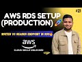 AWS RDS Production Setup | Multi-AZ Cluster with Writer \u0026 Reader Endpoints (PostgreSQL) | Hindi #21
