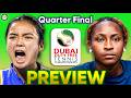 Eala vs Gauff | Dubai Open 2026 | Quarter Final Preview \u0026 Predictions