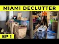 HOARDER Closet Decluttering 1st Day | MIAMI DECLUTTER Ep. 1