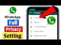 Whatsapp Privacy Setting | Whatsapp Setting | Whatsapp Ki Privacy Settings Kaise Kare | Whatsapp