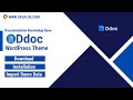 DDoc – Documentation WordPress Theme Download, Installation and Import Demo Import