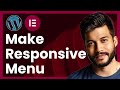 How To Make Responsive Menu In Elementor (step by step)