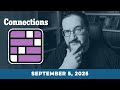 Doug plays today's NYT Connections Puzzle Game for 9/05/2025