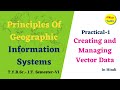 Practical-1(a,b,c) Creating and Managing Vector Data.