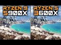 Ryzen 9 5900X vs Ryzen 5 3600X Benchmarks – 15 Tests 🔥