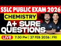 SSLC Public Exam 2026 | Chemistry Sure A+ Questions | LIVE | MS SOLUTIONS