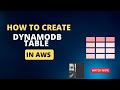 Learn how to create DynamoDB table using AWS Console | Build first   DynamoDB table