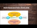 ISAKMP Route Based Vs Policy Based VPNs IP-Sec