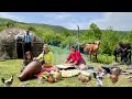 Nomadic Life in Iran | Traditional Cow Milking \u0026 Homemade Butter Making