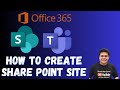 How to create SharePoint teams site step by step guide ! SharePoint tutorials 2023 !