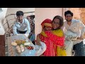 आज गए जीजी के घर खाना खाने 😁||#chikayadavvlog #familyvlog 