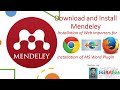 Mendeley | Download, Installation and Addition of Plugins | Part 1