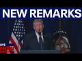Trump delivers new remarks on Iran strikes