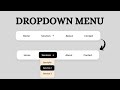 How to create Dropdown Menu in HTML \u0026 CSS