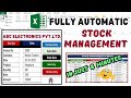 Stock [ Inventory ] Management in Excel - Stock Maintain in Excel ( Hindi ) - Stock Register | CTA