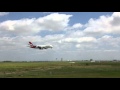Qantas A380 landing at DFW International Airport