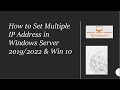 How to Set Multipal IP Address in Windows Server \u0026 Win 10