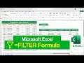 How to use Filter Function in Microsoft Excel | Filter Formula in Excel