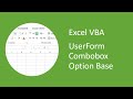 Excel VBA UserForm Combobox Option Base Statement