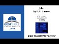 John by D.A. Carson | Bible commentary review