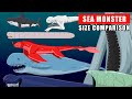 Giant Sea Monster Size Comparison: From Megalodon to Sea Eater