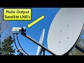Multi Output KU Satellite LNB - connect multiple receivers to a single satellite dish