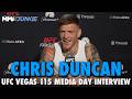 Chris Duncan: 'I'm on a different level' for Renato Moicano main event | UFC Vegas 115
