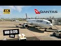 QANTAS A330-300 QF26 Economy Class - Tokyo (Haneda) to Sydney, JAL First Class Lounge (4K)