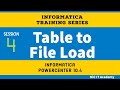 Session 4 - Informatica Table to File Load | How to generate target flat file in Informatica?